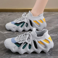 Octopus Workout Sneakers for Women Futuristic Retro